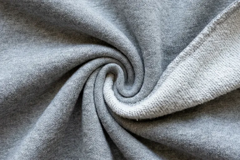 French terry fabric swatch
