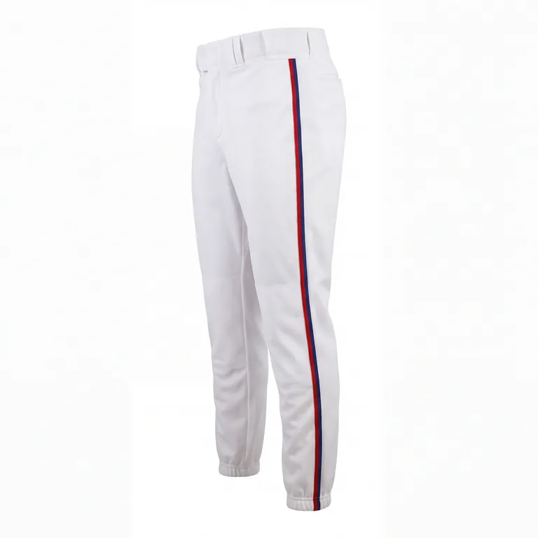 Custom baseball game pants, right side view