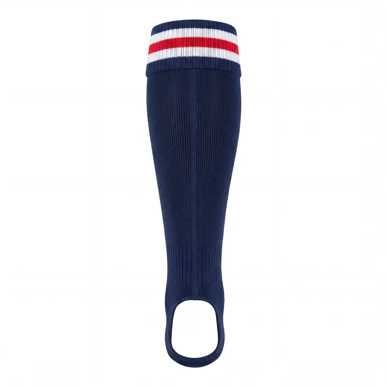 Custom baseball stirrup socks, back view