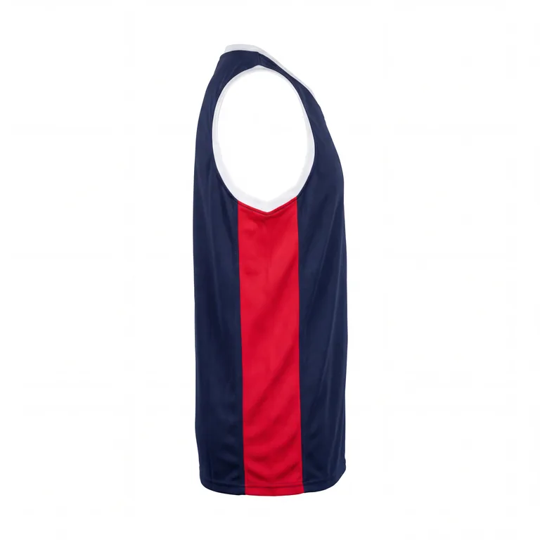 Custom baseball tank game jerseys, left side view
