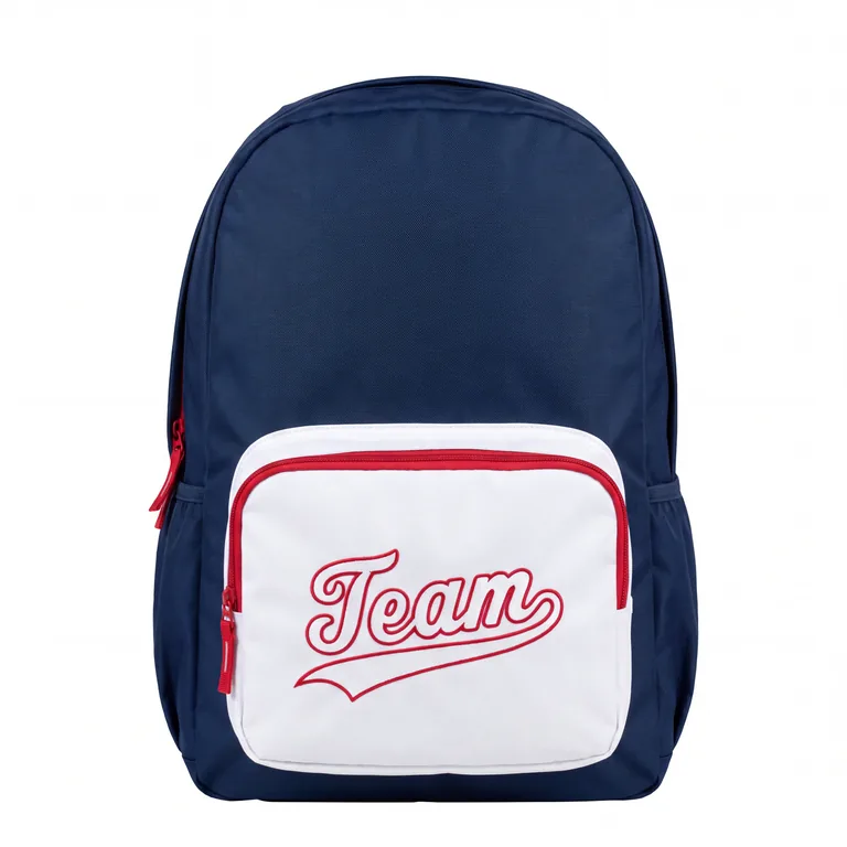 Custom baseball team gear packs, front view