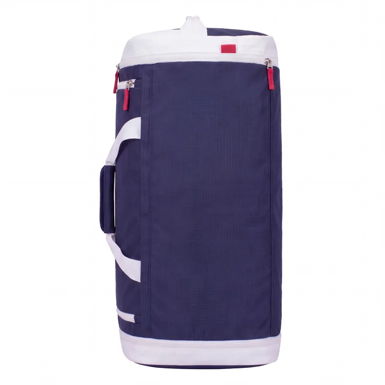 Custom baseball team duffel bags, right side view