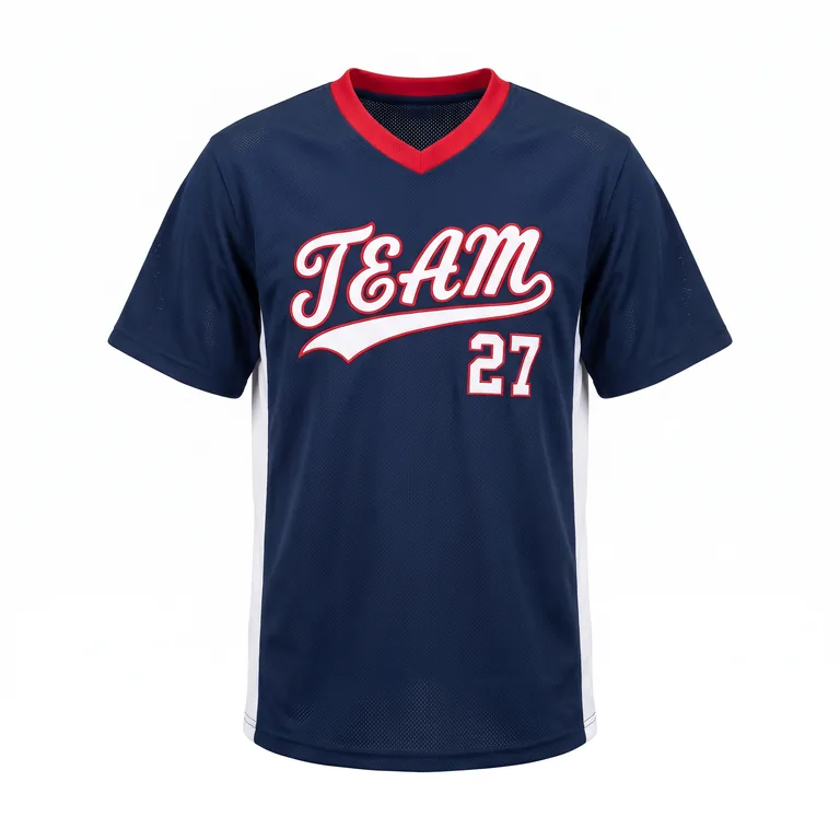 Custom baseball training jerseys, front view