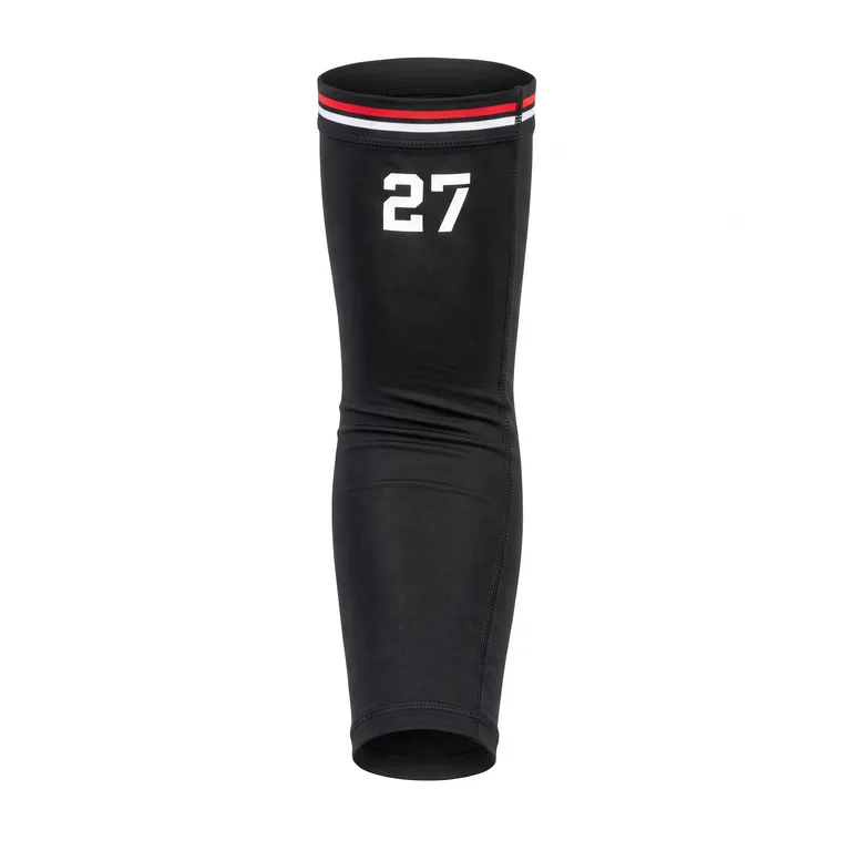 Custom basketball arm sleeves, front view