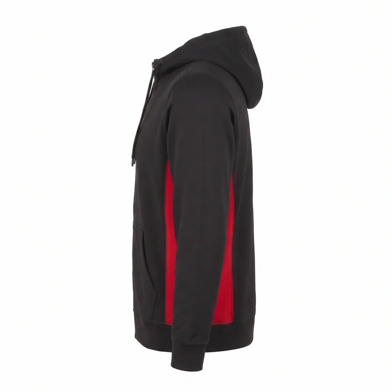 Custom basketball full-zip hooded jackets, right side view