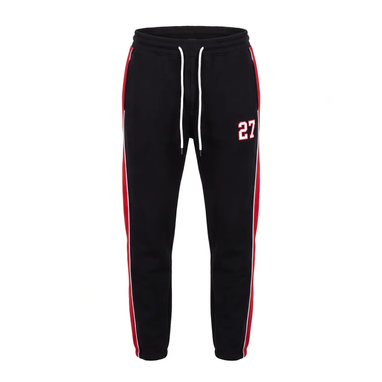 Custom basketball team joggers, front view