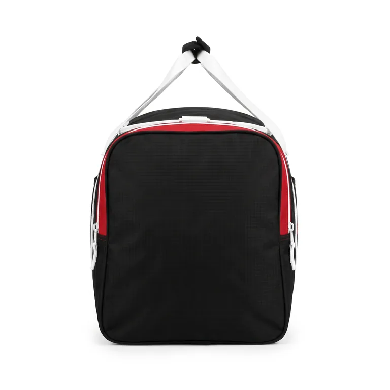 Custom basketball team duffel bags, right side view