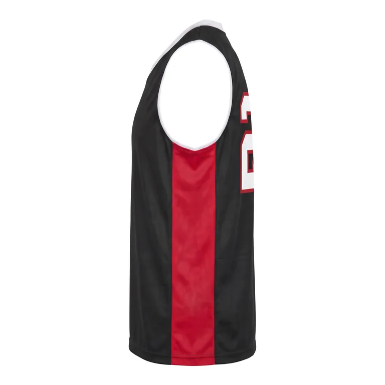 Custom basketball v-neck reversible jerseys, right side view