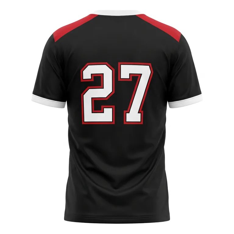 Custom basketball warm-up shooter shirts, back view