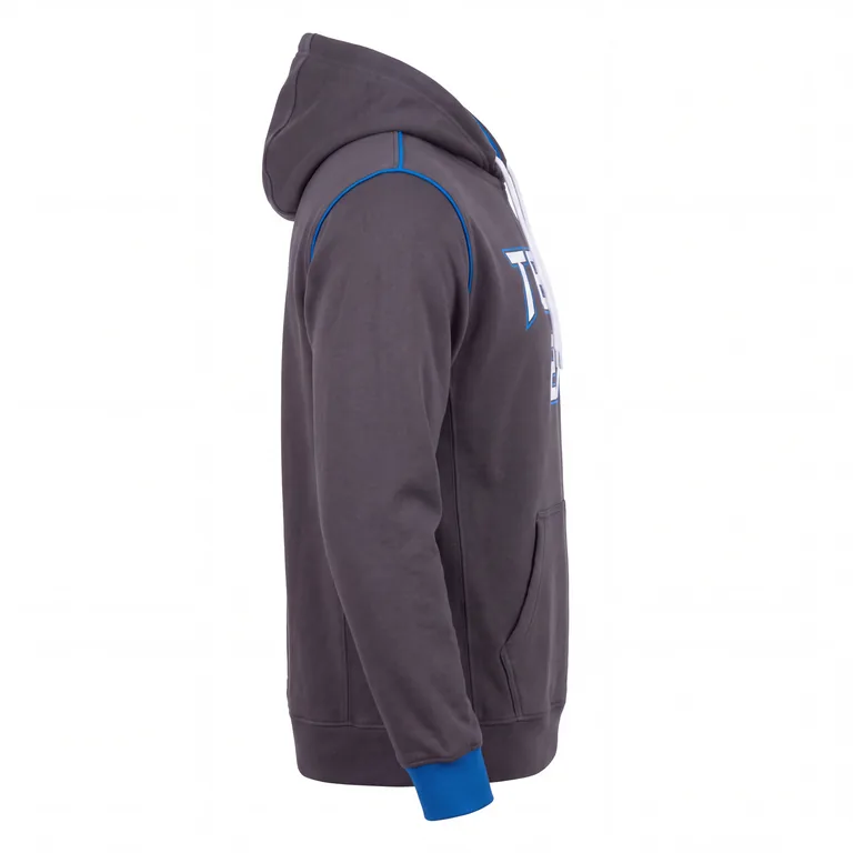 Custom esports hooded pullovers, left side view