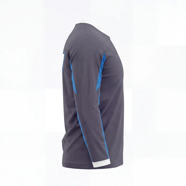 Custom esports long-sleeve player jerseys, left side view