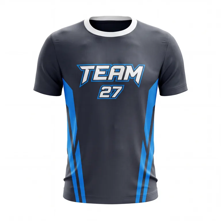 Custom esports player jerseys, front view