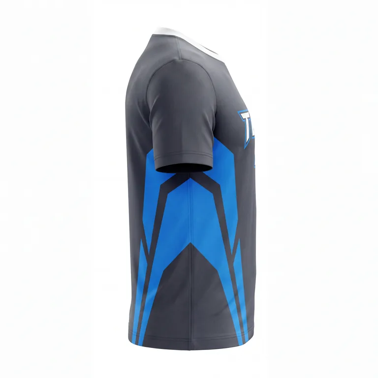 Custom esports player jerseys, left side view