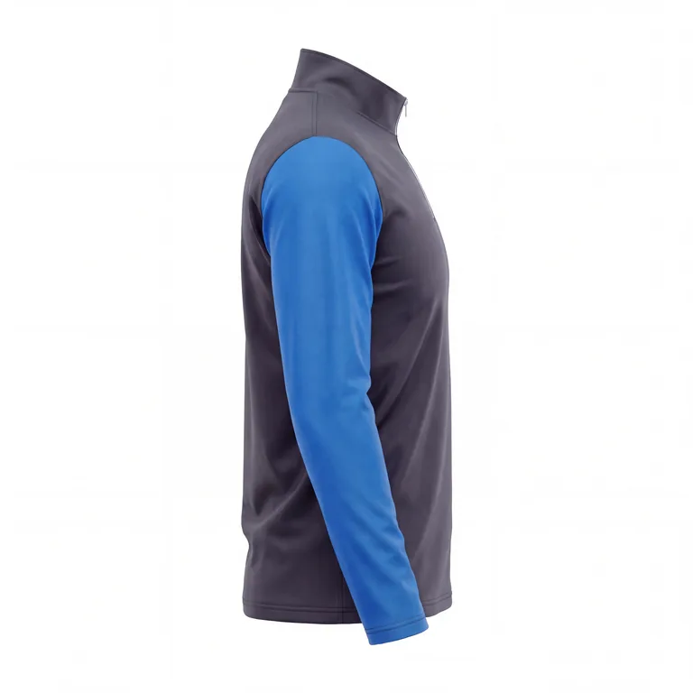 Custom esports quarter-zip player jerseys, right side view