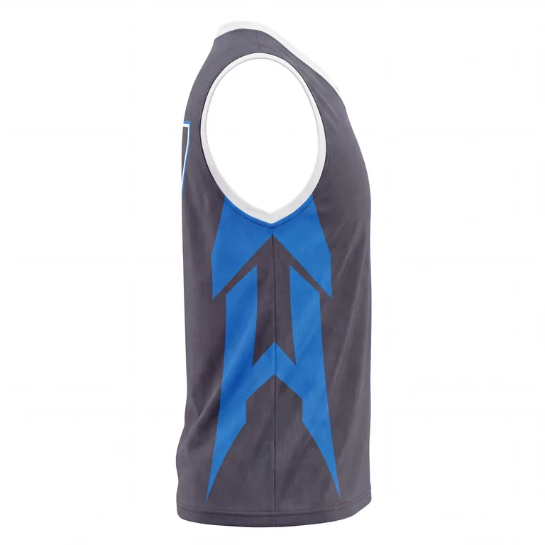 Custom esports sleeveless player jerseys, left side view