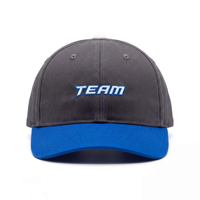 Custom esports team caps, front view