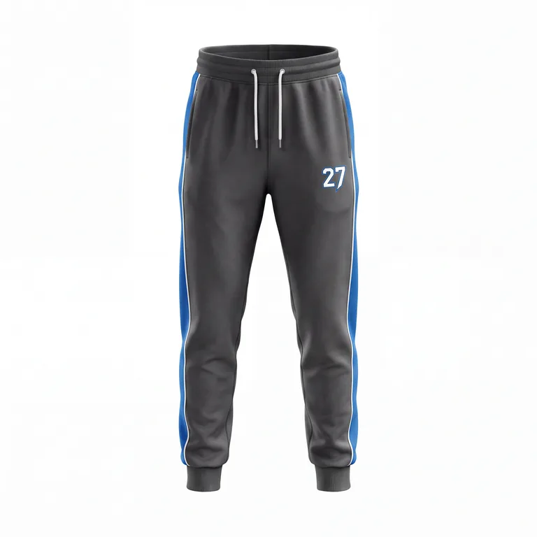Custom esports team joggers, front view