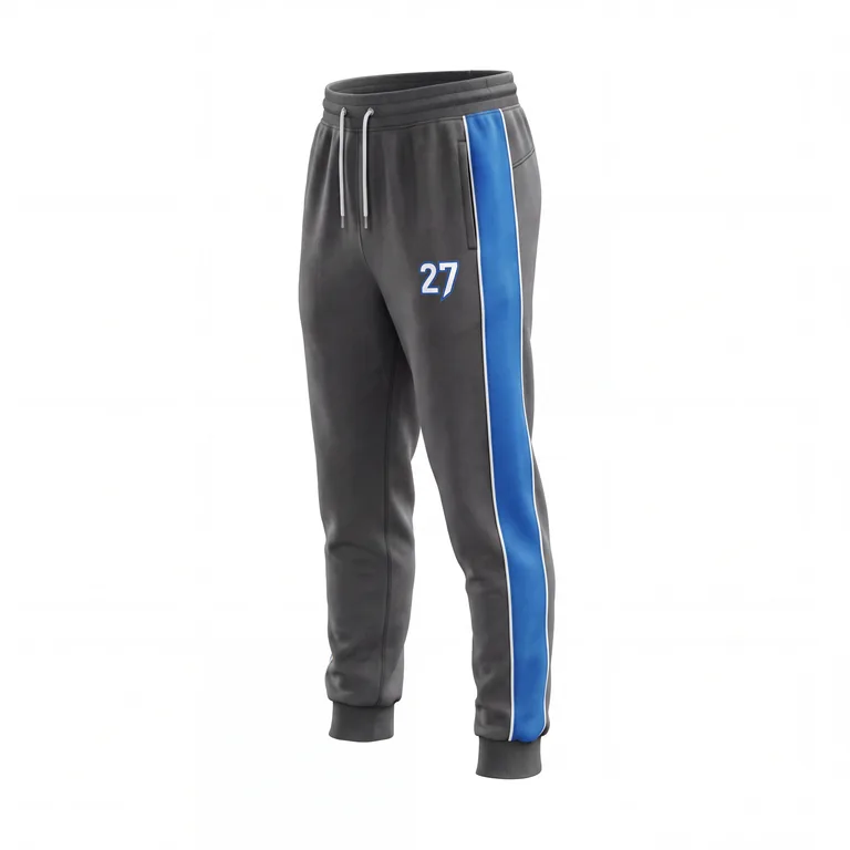 Custom esports team joggers, left side view
