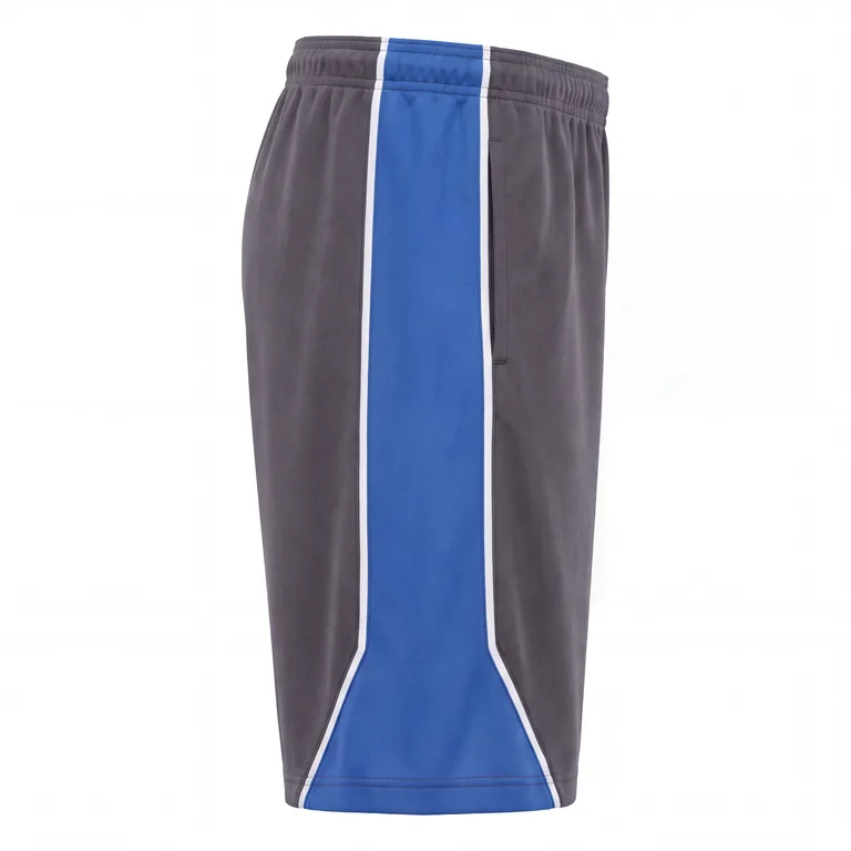 Custom esports team shorts, left side view