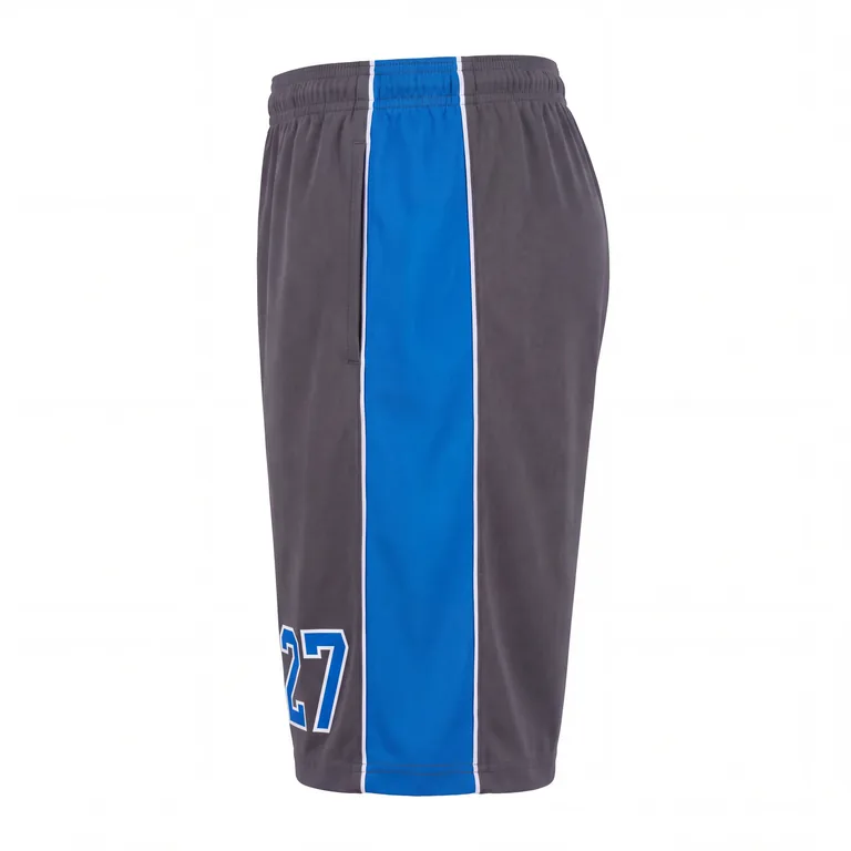 Custom esports training shorts, left side view
