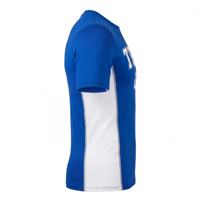 Custom flag football base-layer jerseys, right side view