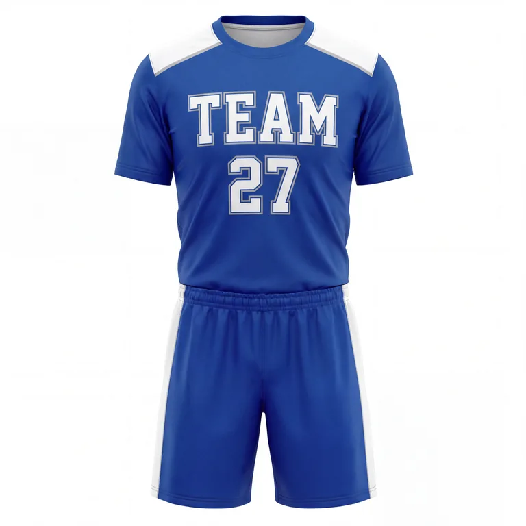 Custom flag football full uniform sets, front view