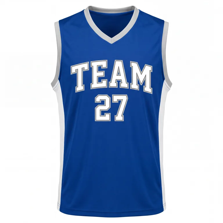 Custom flag football sleeveless game jerseys, front view