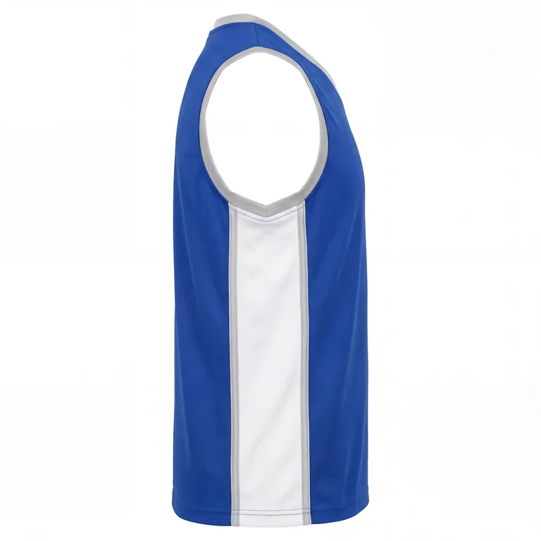 Custom flag football sleeveless game jerseys, left side view