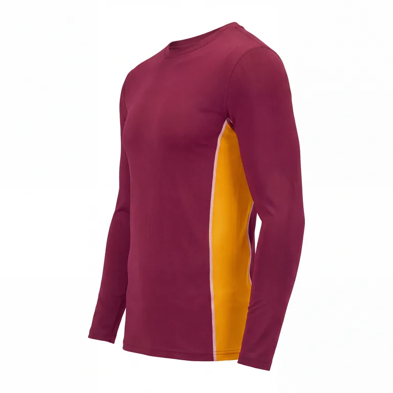 Custom football base-layer shirts, right side view