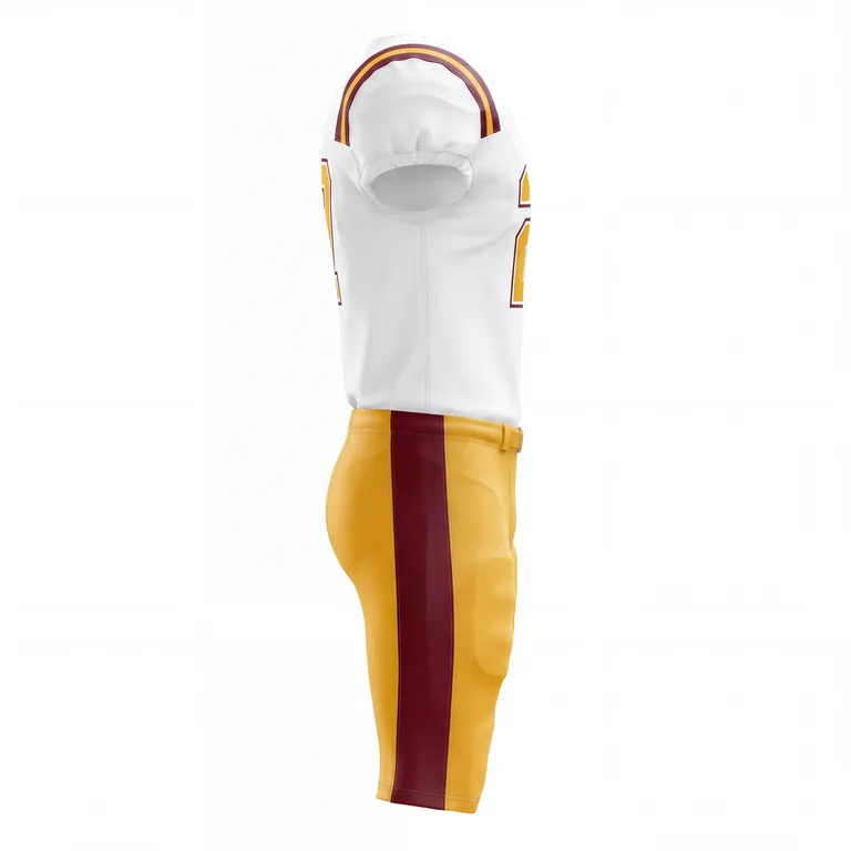 Custom football pro-cut away uniforms, left side view