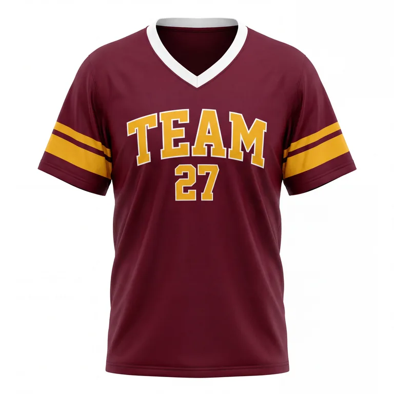 Custom football supporter jerseys, front view