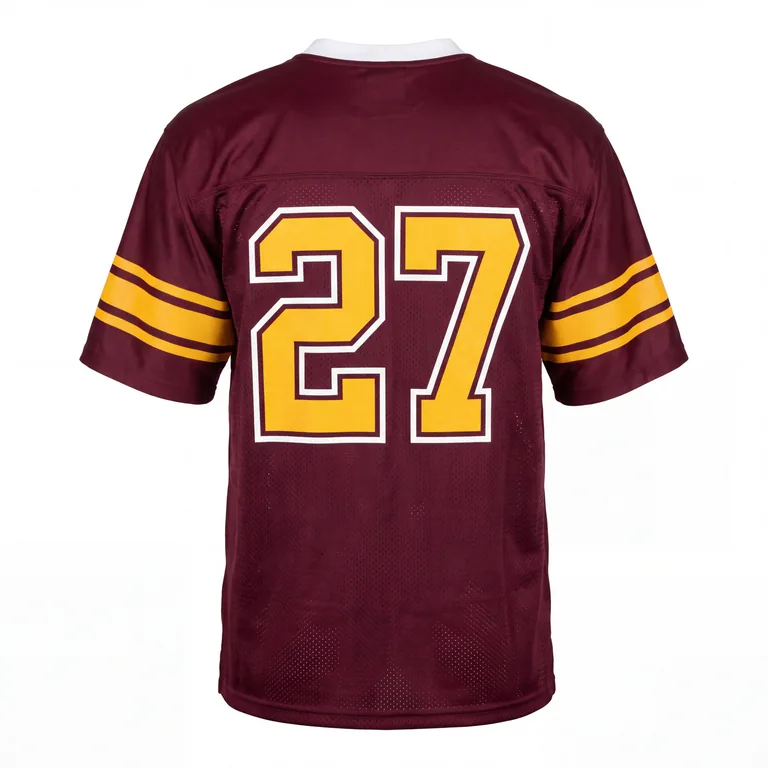 Custom football training jerseys, back view