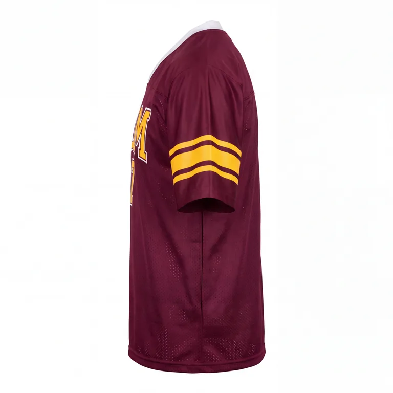 Custom football training jerseys, right side view