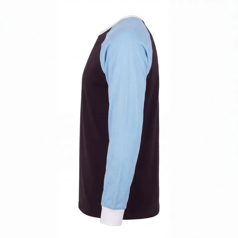 Custom ice hockey long-sleeve team tees, right side view