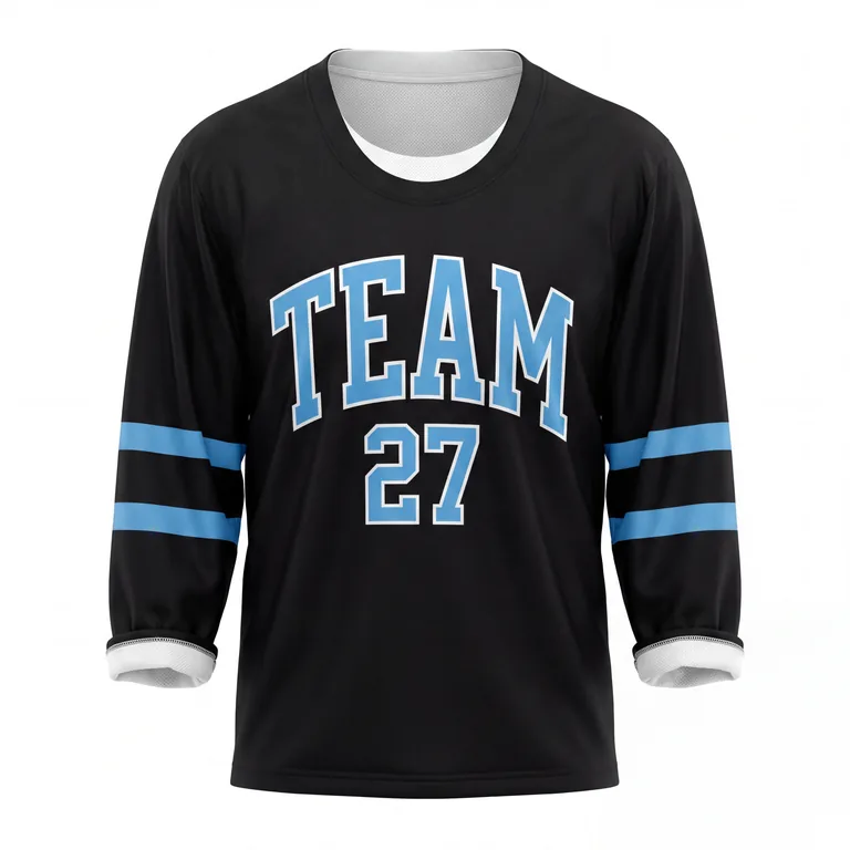 Custom ice hockey reversible jerseys, front view