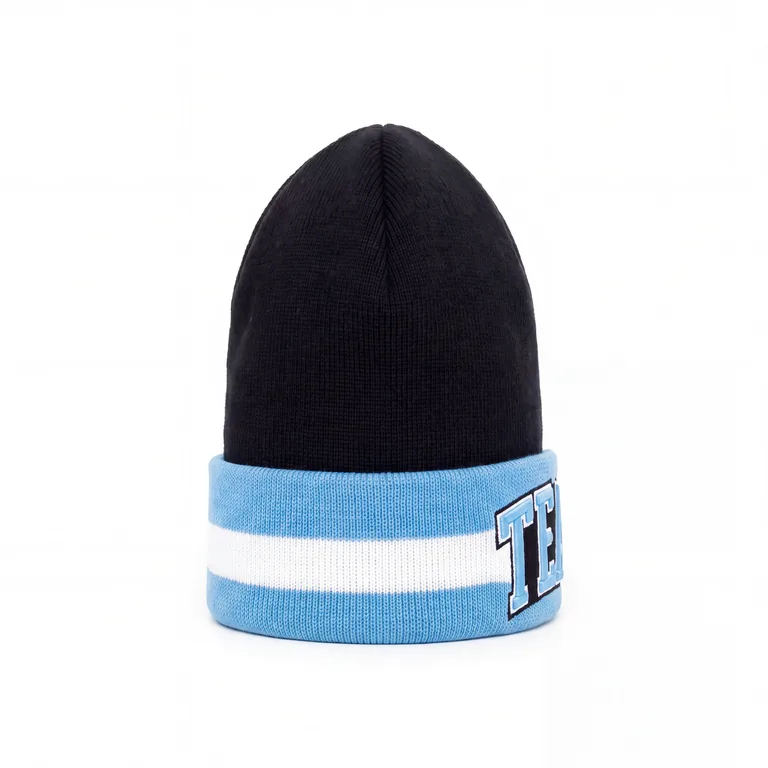 Custom ice hockey team beanies, right side view