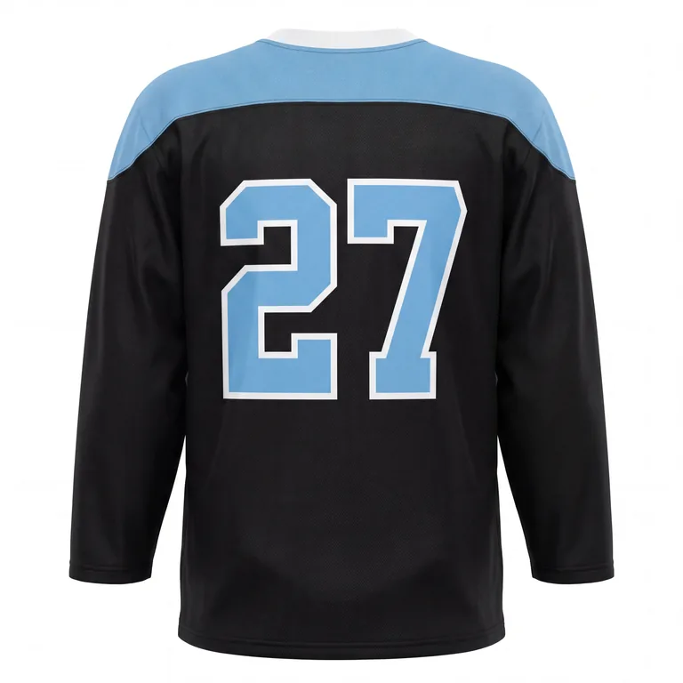 Custom ice hockey training jerseys, back view