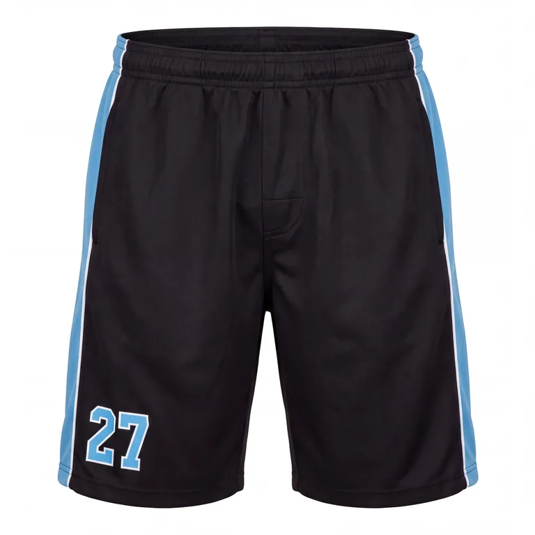 Custom ice hockey training shorts, front view