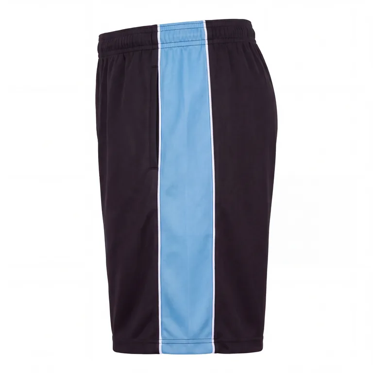 Custom ice hockey training shorts, left side view