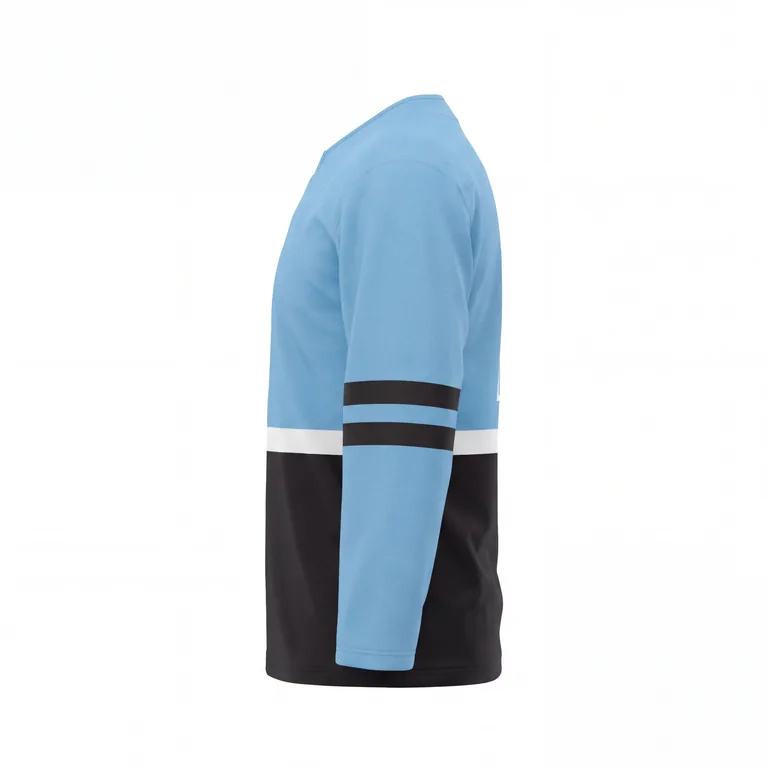Custom ice hockey two-tone game jerseys, right side view