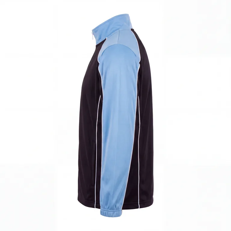 Custom ice hockey warm-up jackets, right side view