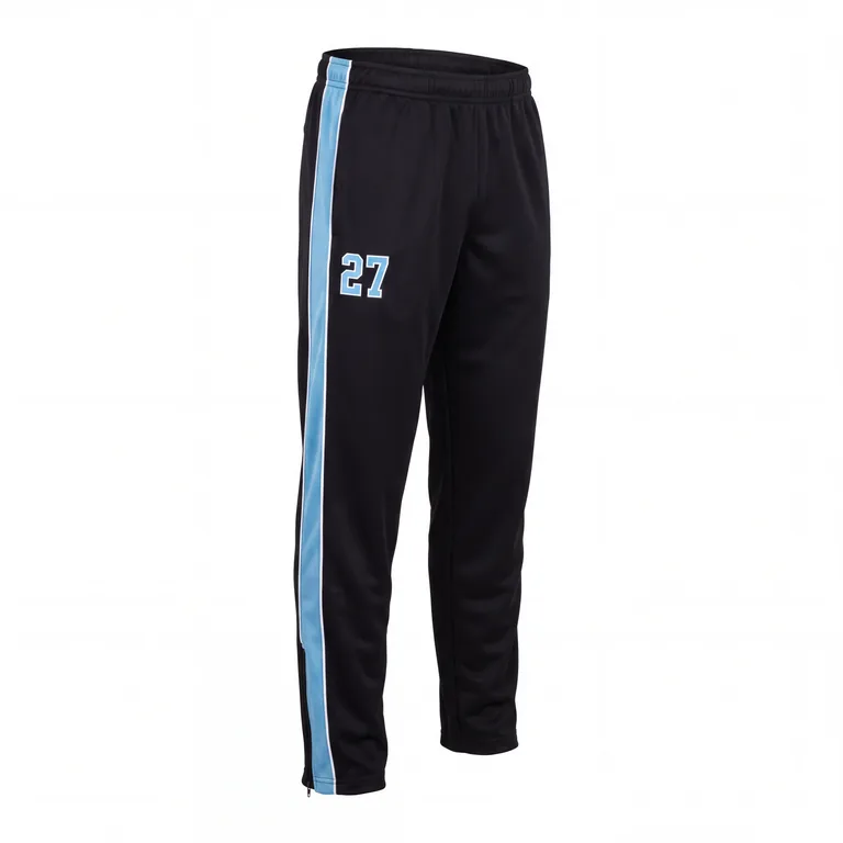 Custom ice hockey warm-up pants, front view