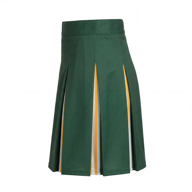 Custom lacrosse kilt skirts, left side view