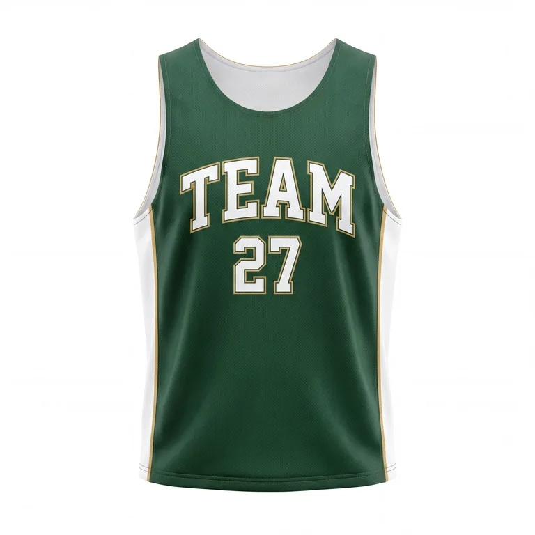 Custom lacrosse reversible pinnies, front view