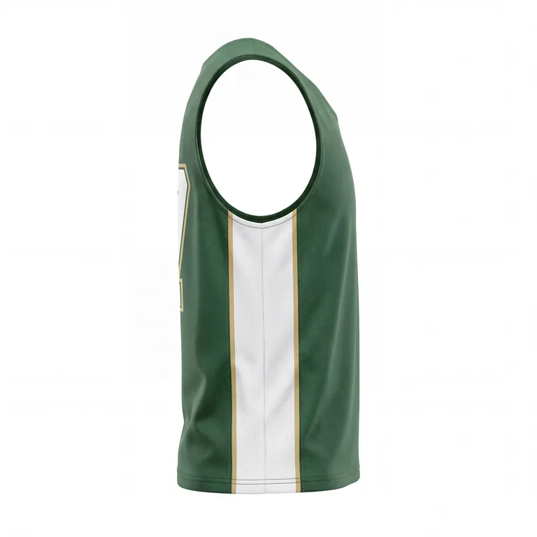 Custom lacrosse reversible pinnies, left side view