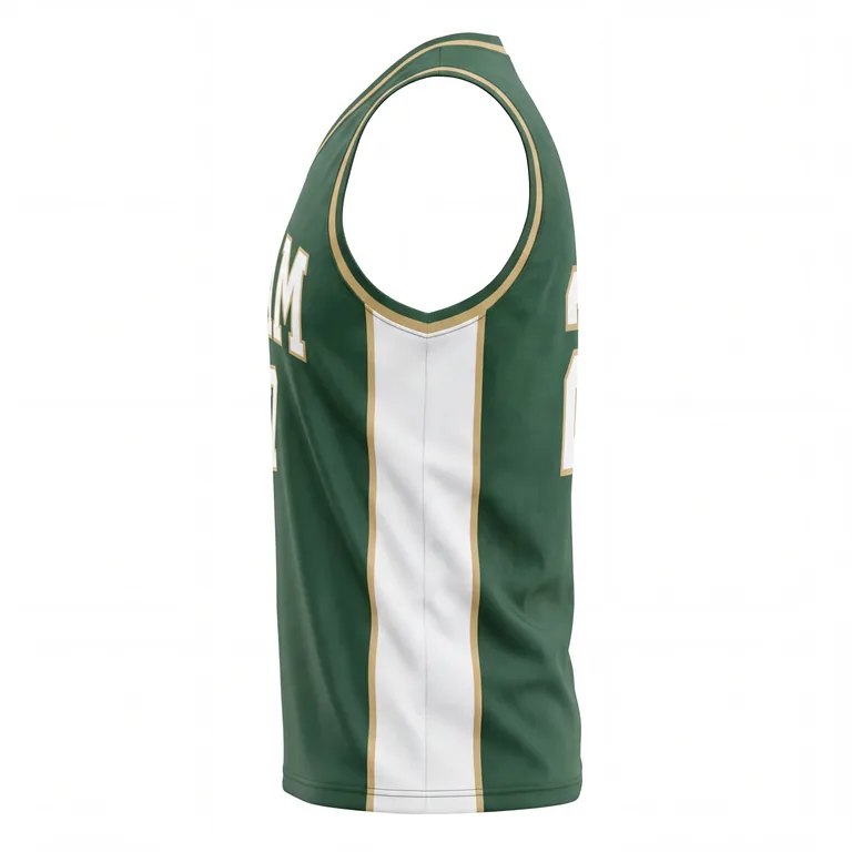 Custom lacrosse sleeveless game jerseys, right side view