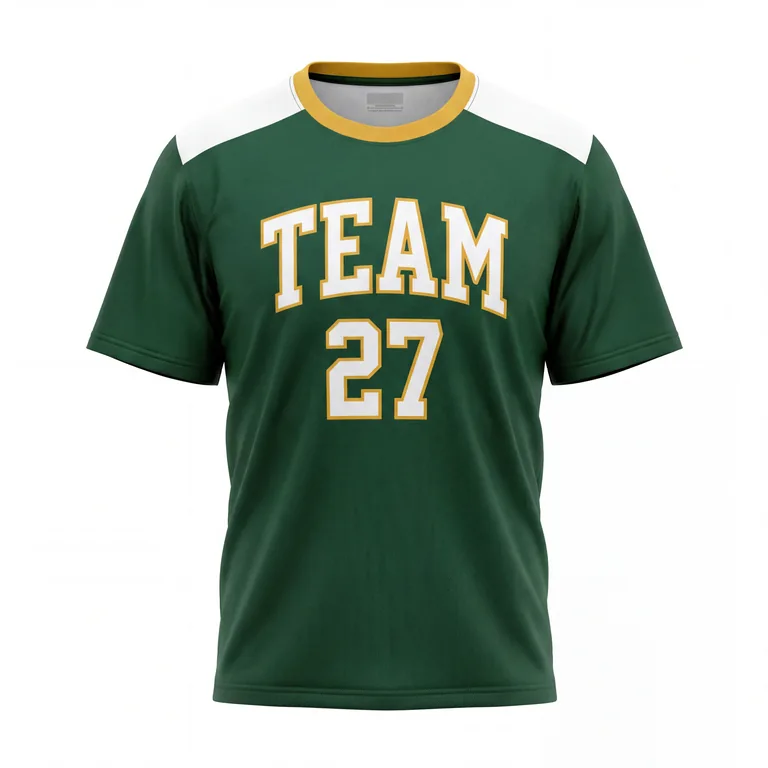 Custom lacrosse standard game jerseys, front view