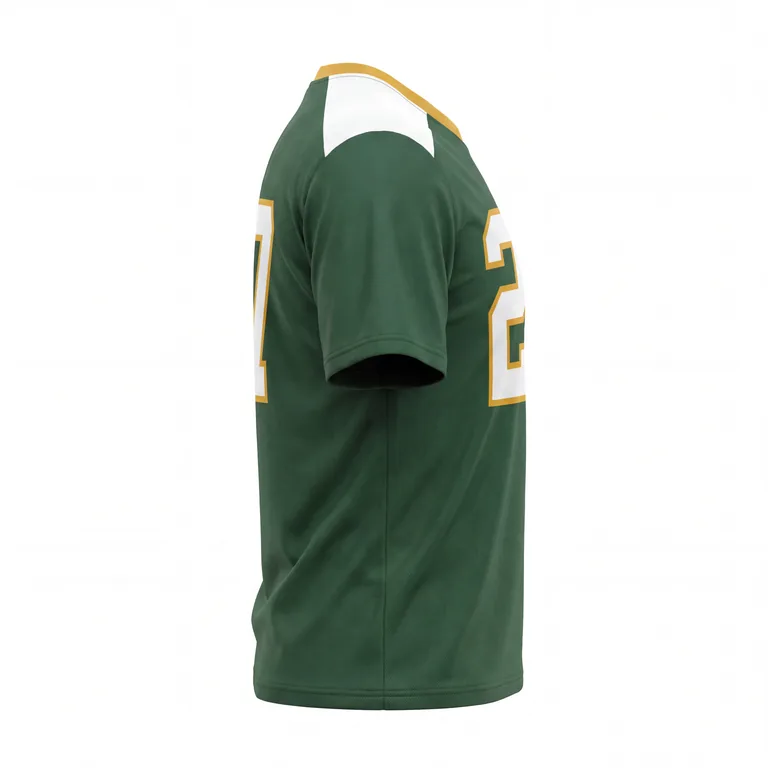 Custom lacrosse standard game jerseys, left side view