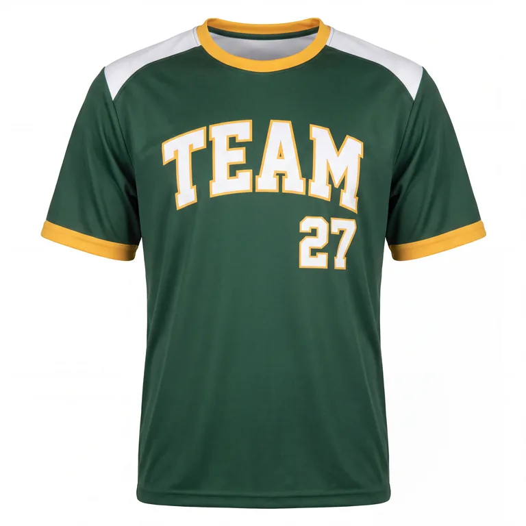 Custom lacrosse warm-up shooter shirts, front view