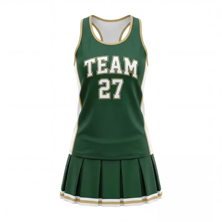 Custom lacrosse women's game uniforms, front view